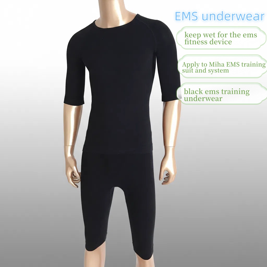 Home Gym App - Black Miha Bodytec Training Suit Ems