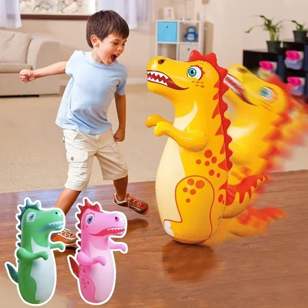 Boxing Bag Stand - Children Adult Tumbler Boxing Inflatable Standing