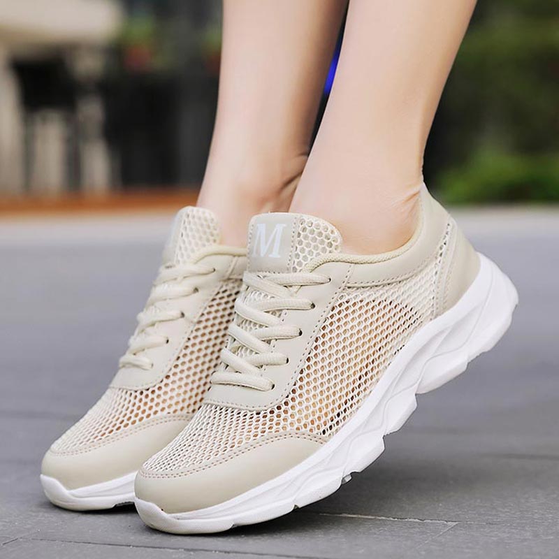 Home Gym Yoga Room Ideas - Summer Breathable Sneakers Women Mesh Women's