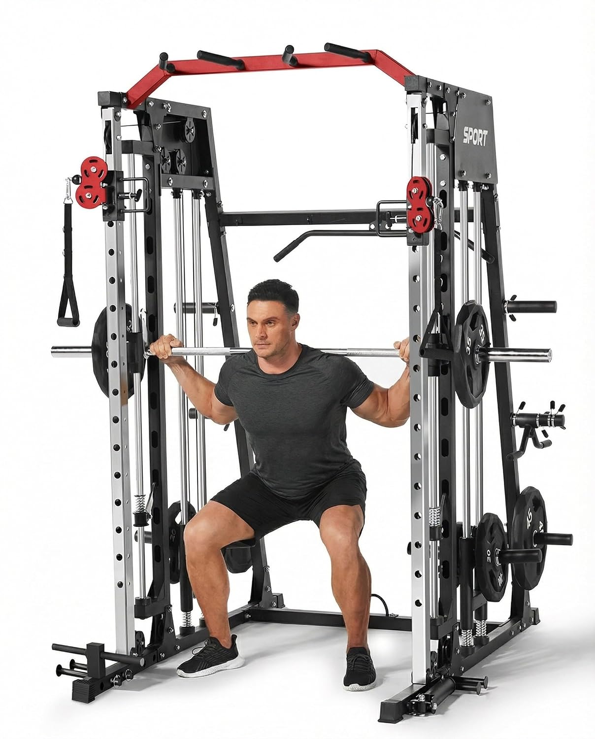 Home Gym With Smith Machine - All in One Smith Machine Home