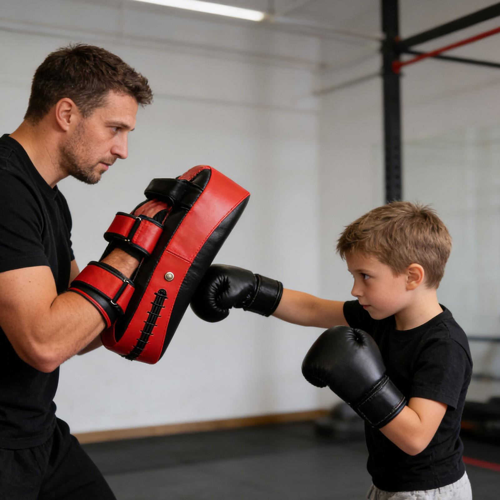 PU Leather Boxing Pads Curved  - Home Gym For Kids recension och pris