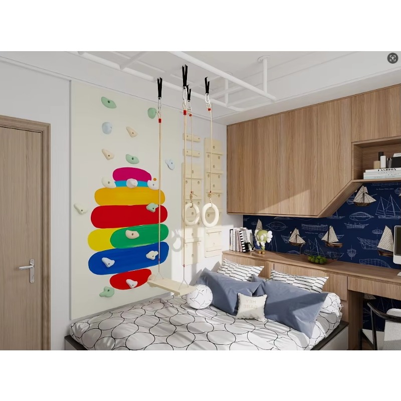 Kids Indoor Plywood Climbing W - Home Gym For Kids recension och pris