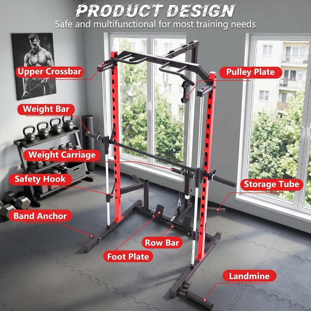 All-in-One Smith Machine Power - Home Gym With Smith Machine recension och pris