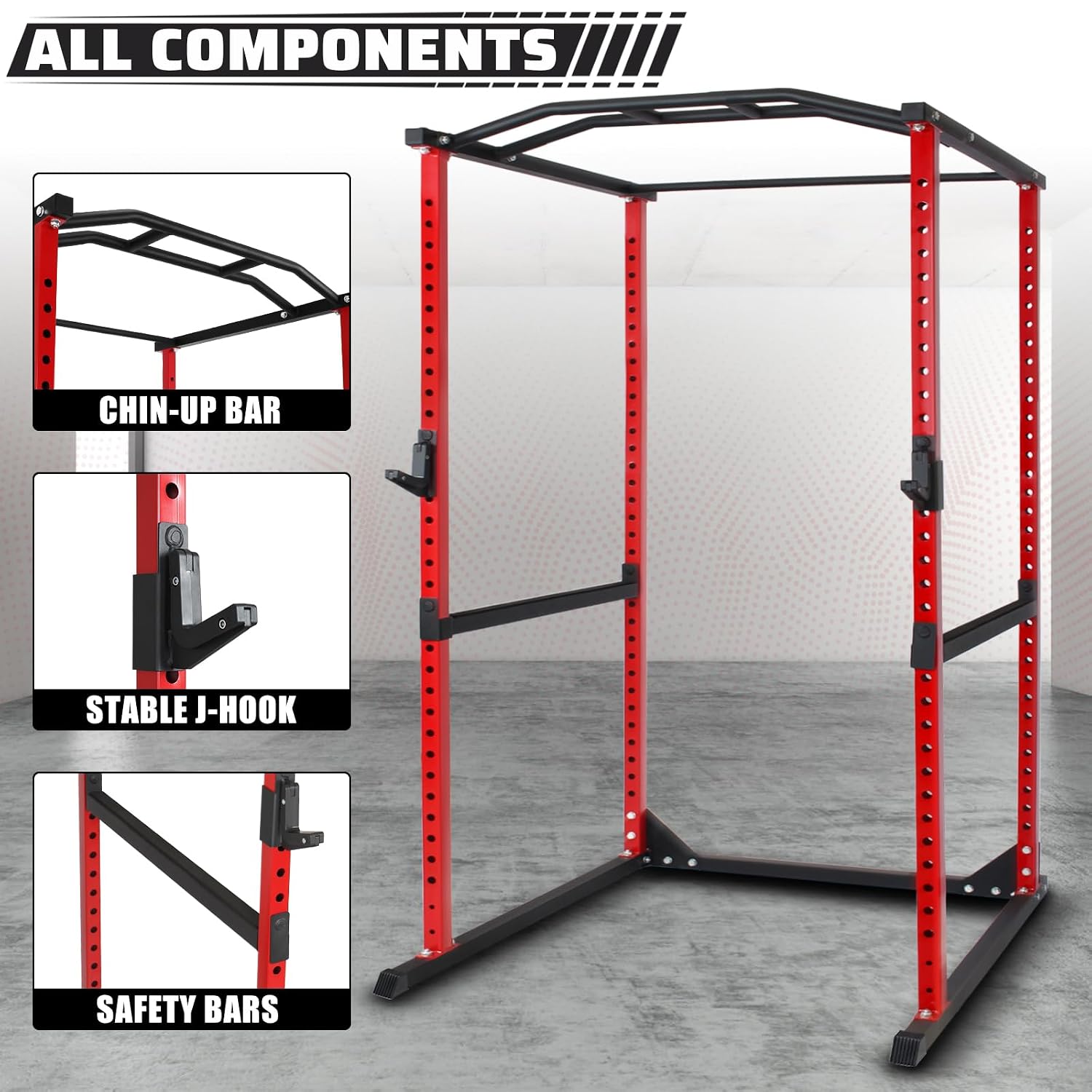 800Lb Power Cage Squat Rack wi - Home Gym Half Rack recension och pris