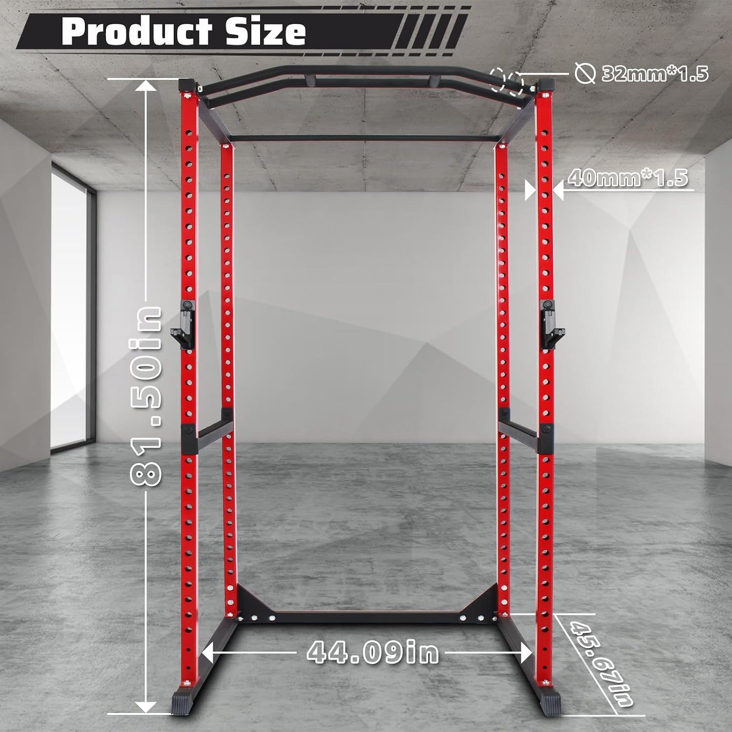 800Lb Power Cage Squat Rack wi - Home Gym Half Rack recension och pris