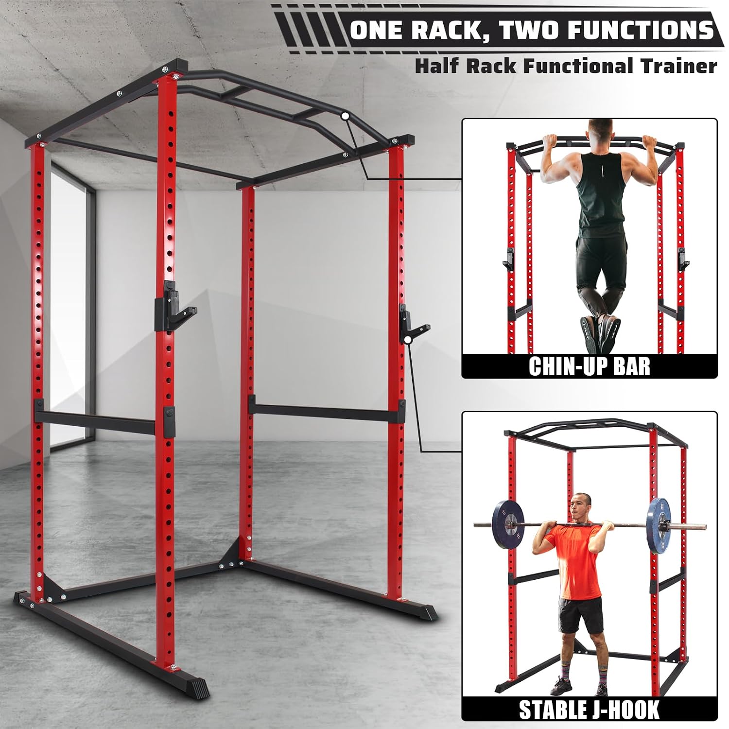 800Lb Power Cage Squat Rack wi - Home Gym Half Rack recension och pris