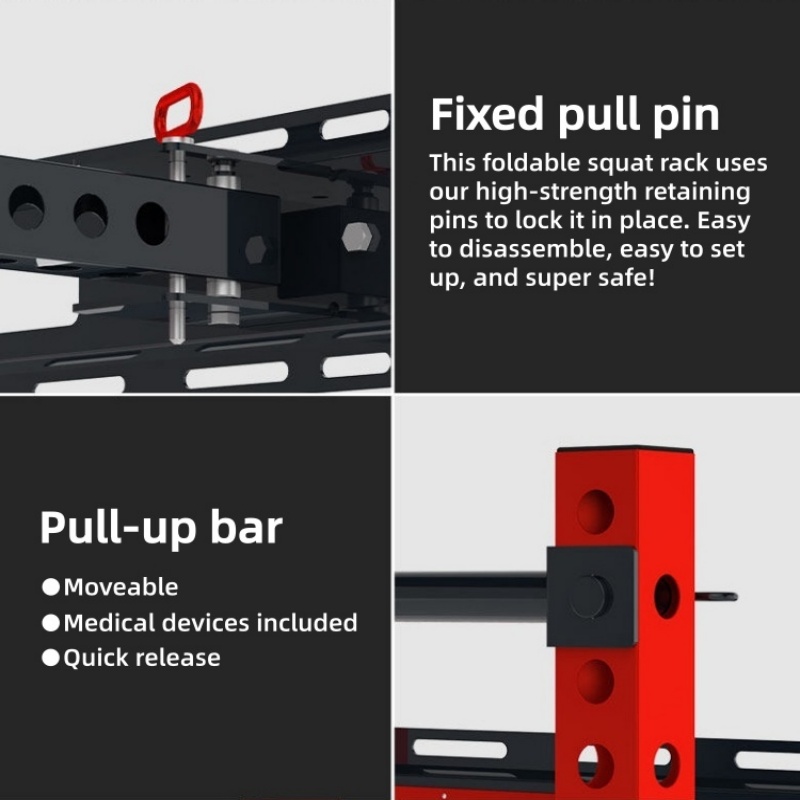 English：Adjustable Power Cage  - Home Gym Half Rack recension och pris