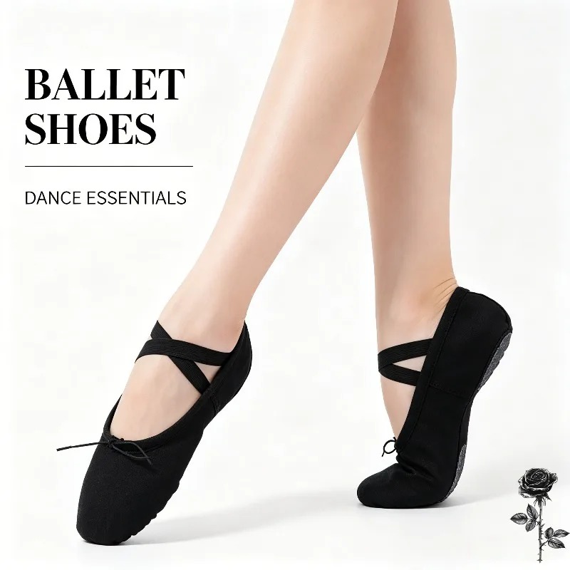 Flat Head Ballet Slippers Soft - Home Gym For Kids recension och pris