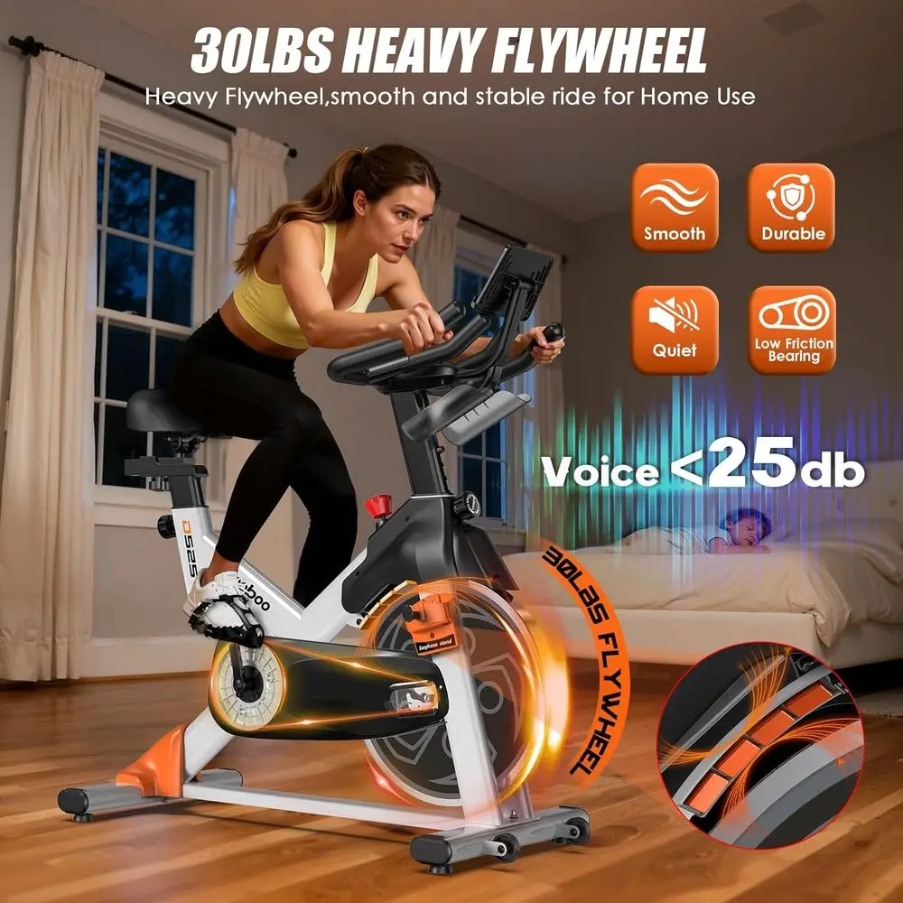 Silent Magnetic Exercise Bike  - Home Gym App recension och pris