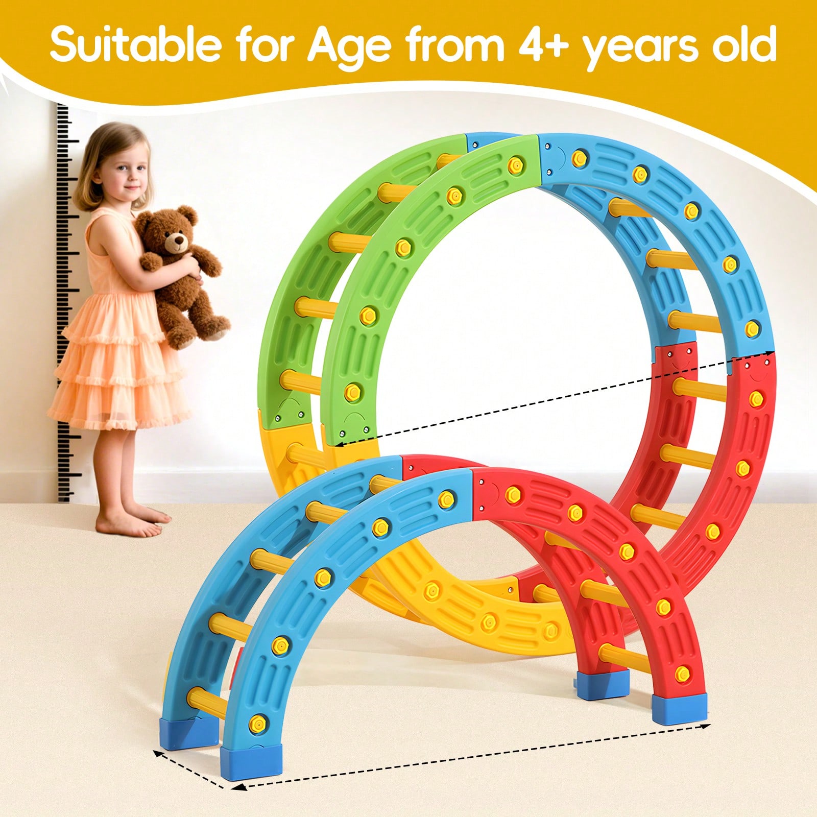 GCCSJ 2-In-1 Foldable Toddler  - Home Gym For Kids recension och pris