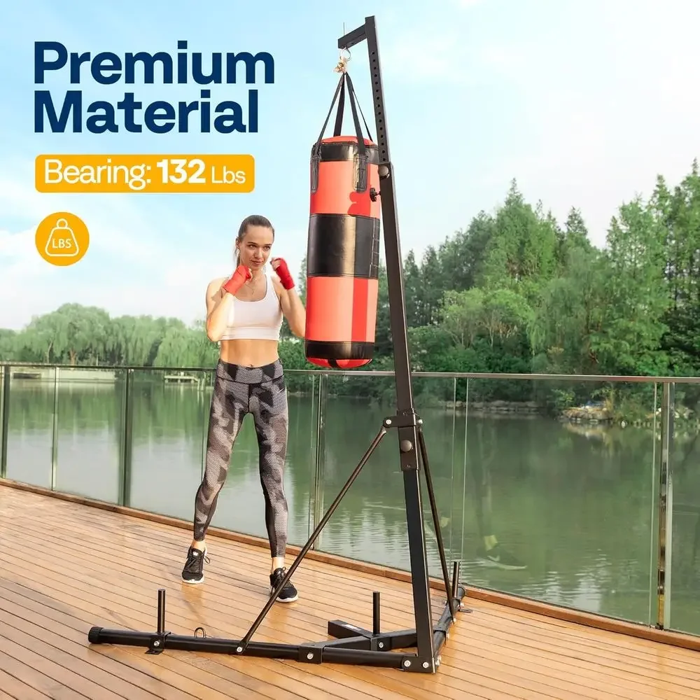 Heavy-Duty Adjustable Boxing B - Boxing Bag Stand recension och pris