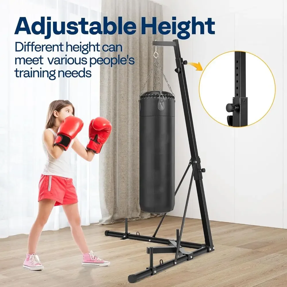 Heavy-Duty Adjustable Boxing B - Boxing Bag Stand recension och pris