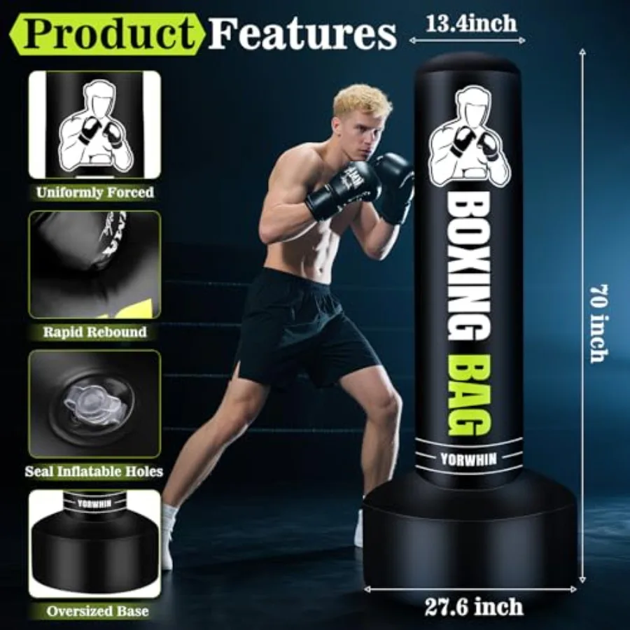 Freestanding Punching Bag for  - Boxing Bag Stand recension och pris